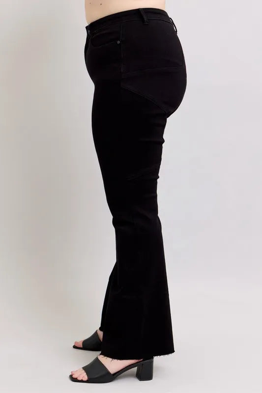High Waist Star Seam Detail Flare Plus Size Judy Blue