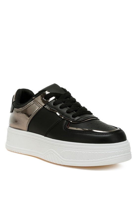 Scouts Metallic Paneling Platform Sneakers Rag Company   