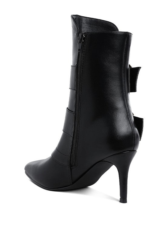 Ebera Chunky Buckle Strap Ankle Boots Rag Company