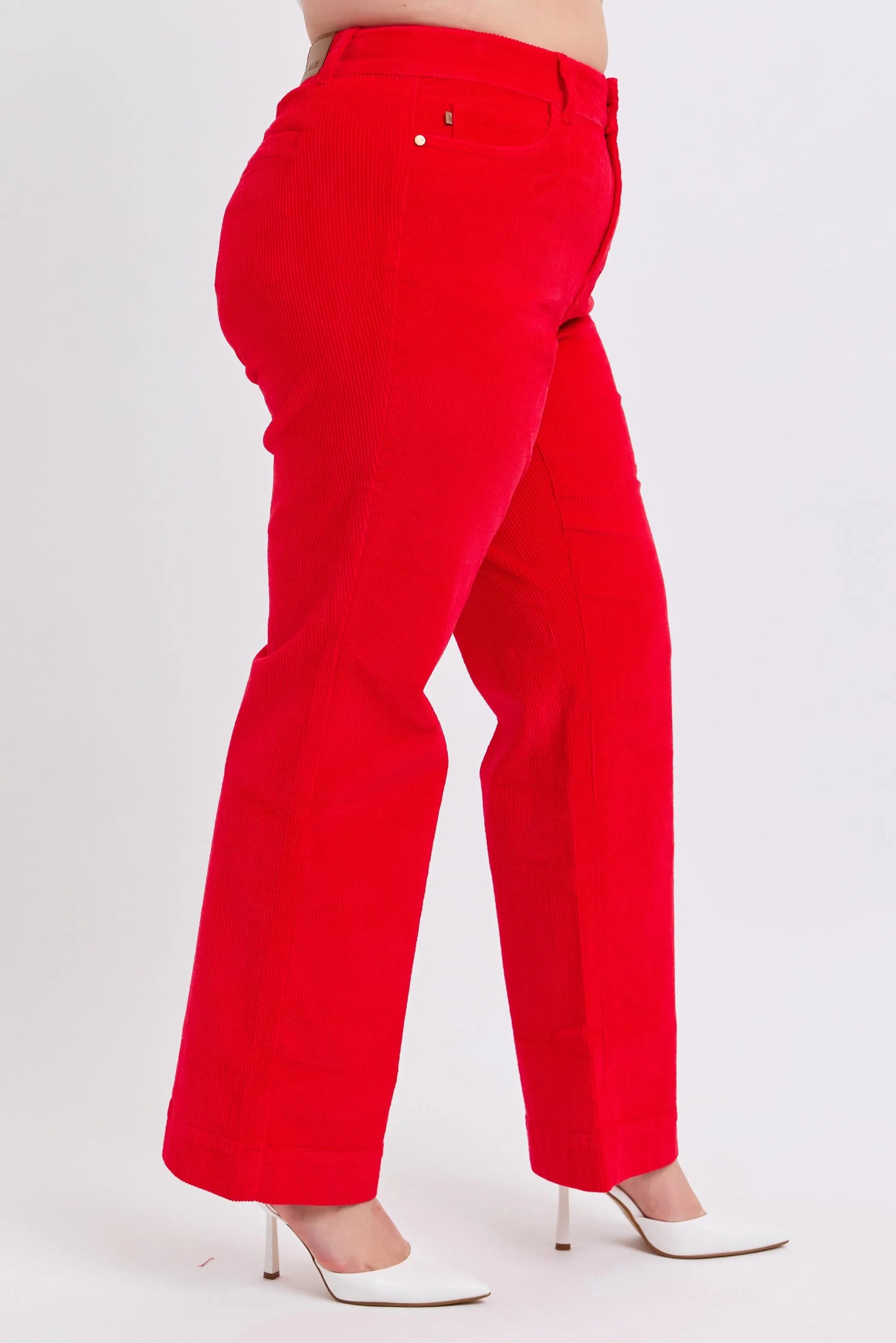 Plus Size High Waist Corduroy Trouser Wide Judy Blue