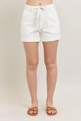 High Waist Cuff Denim Shorts Judy Blue