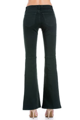 Mid Rise Flared Bell Bottom Denim Jeans O2 Denim   