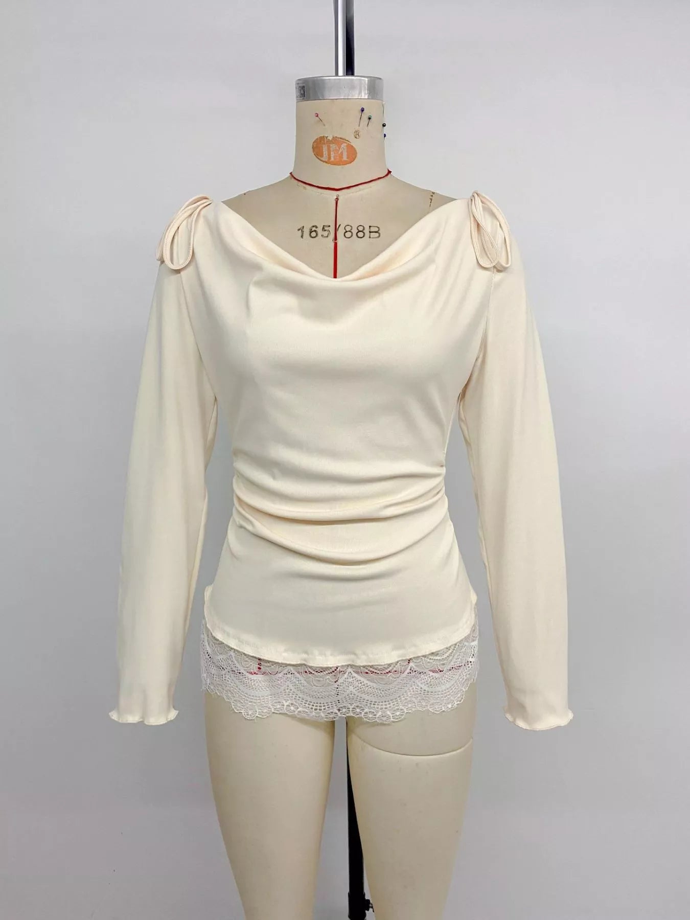 Lace Trim Long Sleeve T-Shirt Simmer & Fay