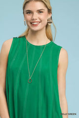 Linen Sleeveless Swing Dress Umgee
