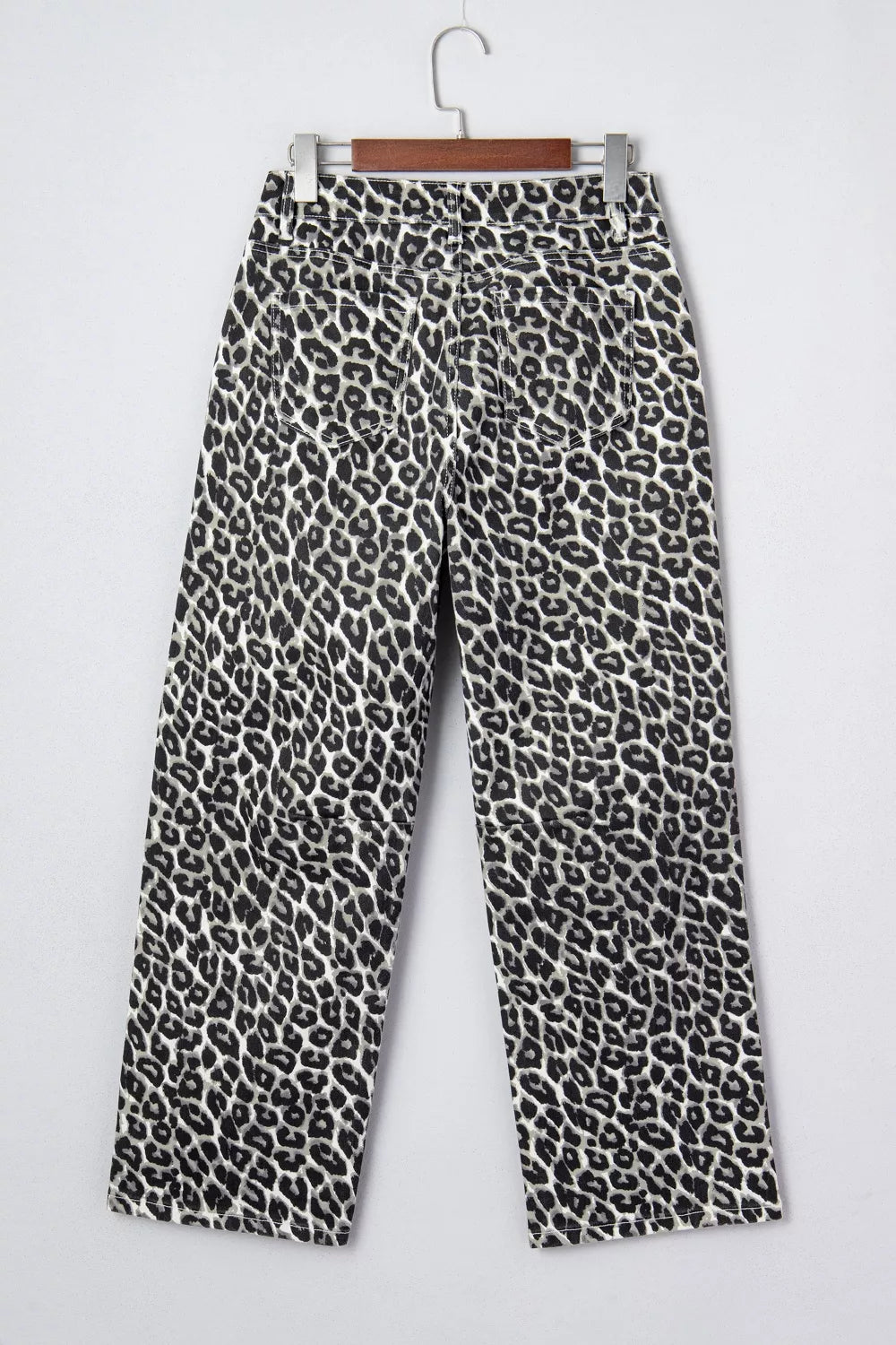 Leopard Print Barrel High-Rise Statement Jeans Simmer & Fay