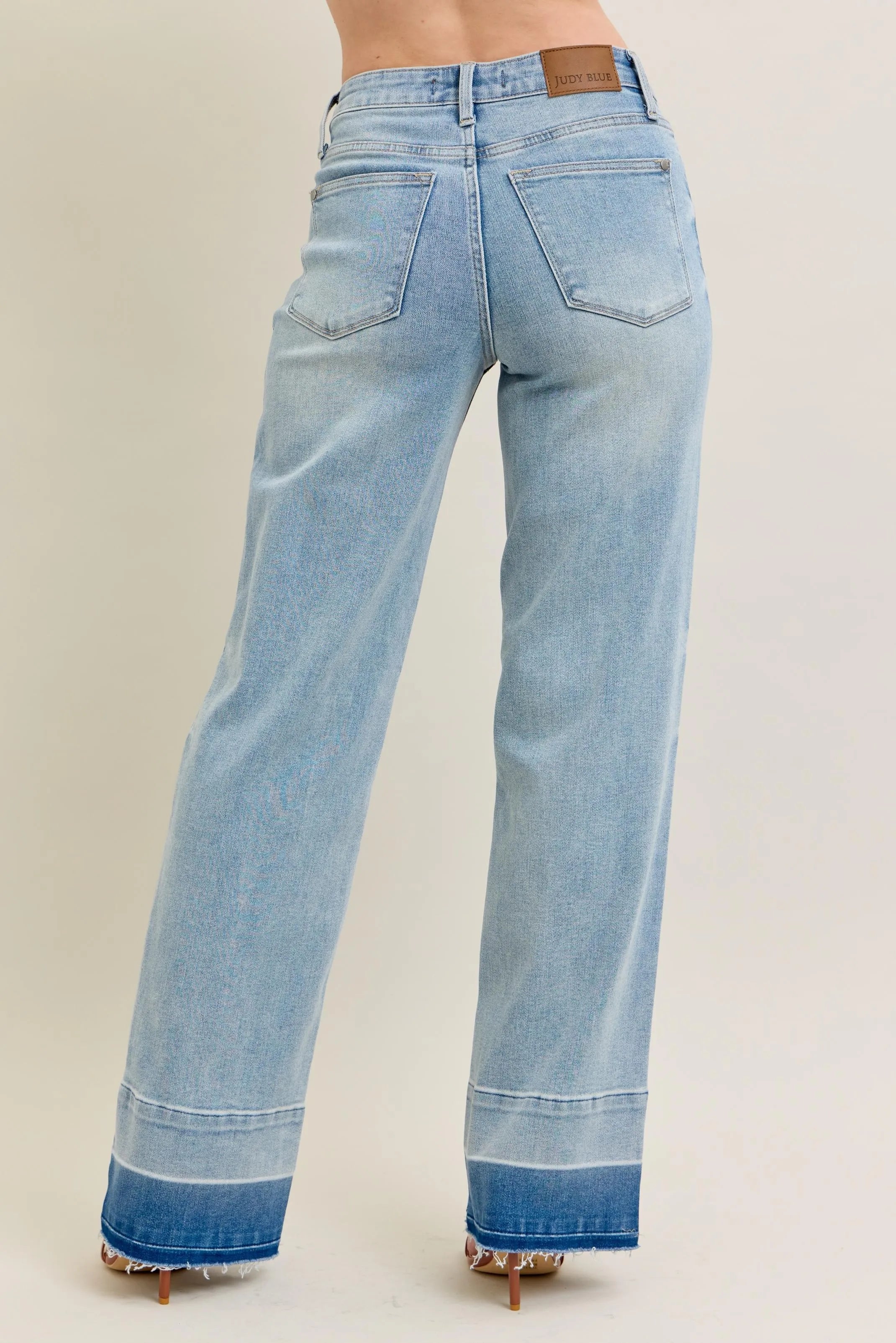 Release Hem Wide Leg Jeans With Plus Size Judy Blue