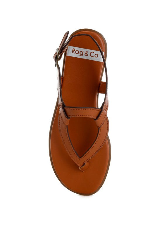 Torad Thong Toe Cut-Out Flats Rag Company