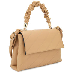 Diagonal Pattern Wrinkle Handle Crossbody Bag SALE   