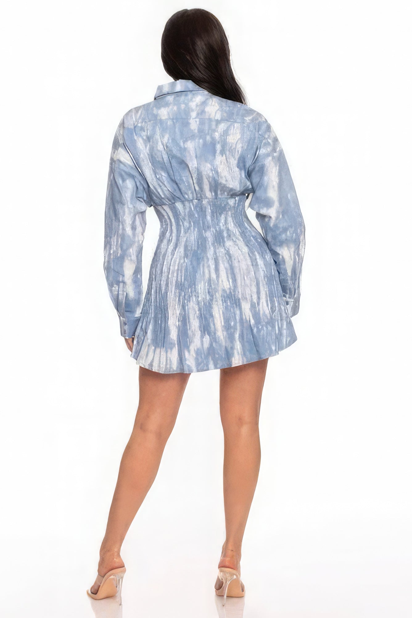 Tie Dye Ruched Mini Dress SALE