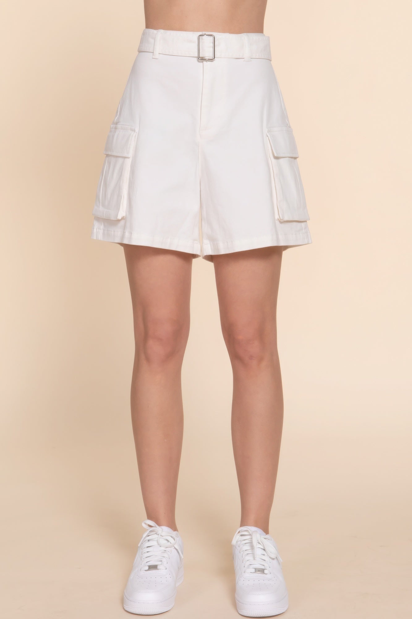 Belted Relaxed Cargo Shorts Simmer & Fay   