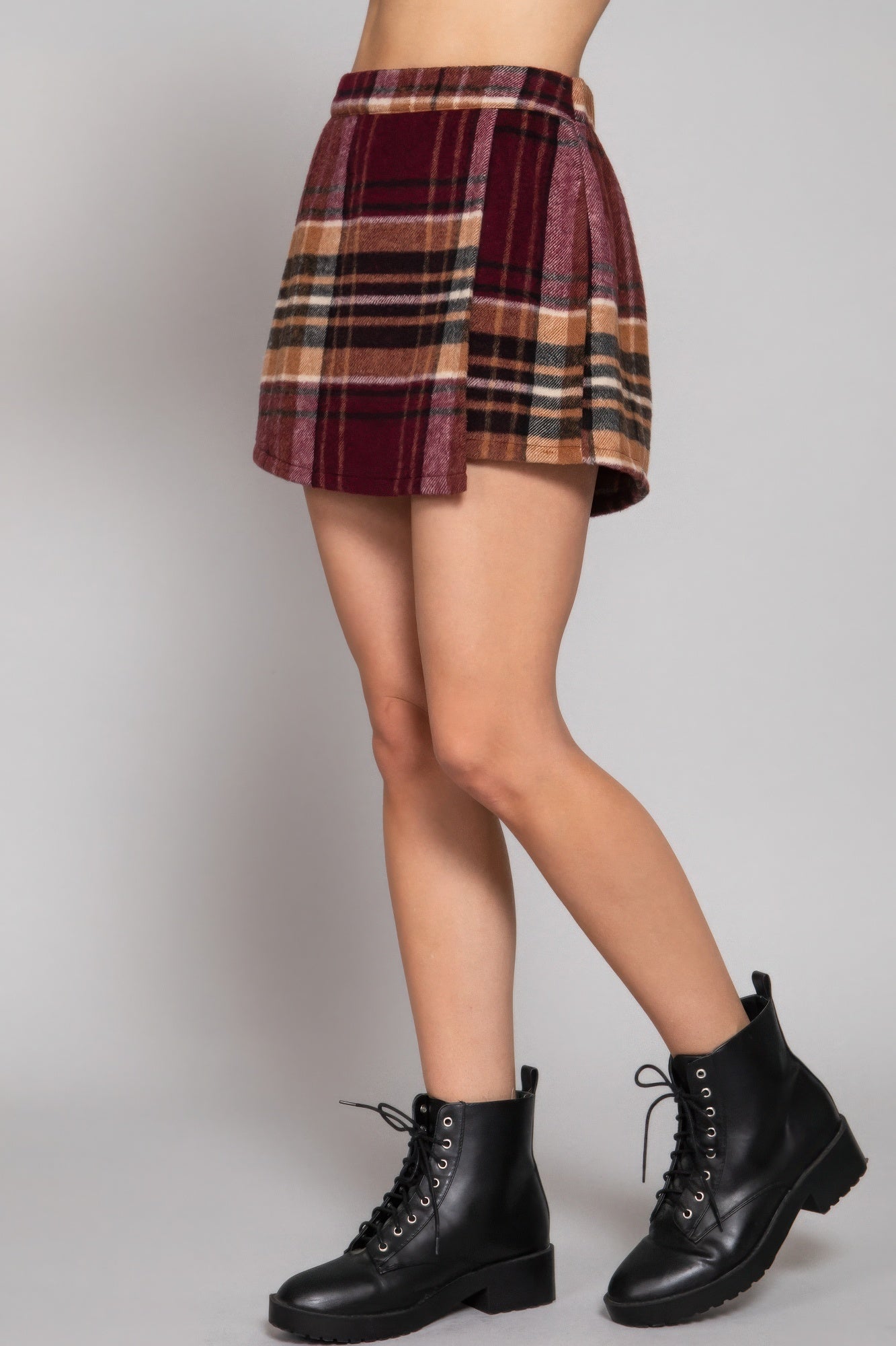 Plaid Wrap Jacquard Skort Simmer & Fay   