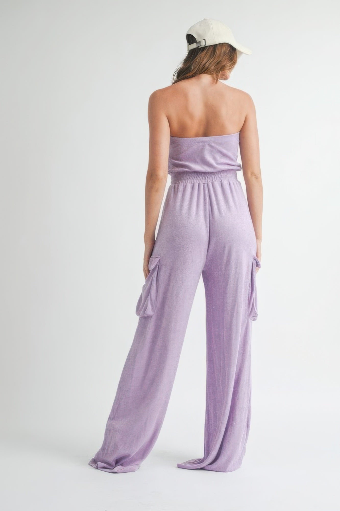 Tube Top Jumpsuit Romper in Lavender Simmer & Fay   