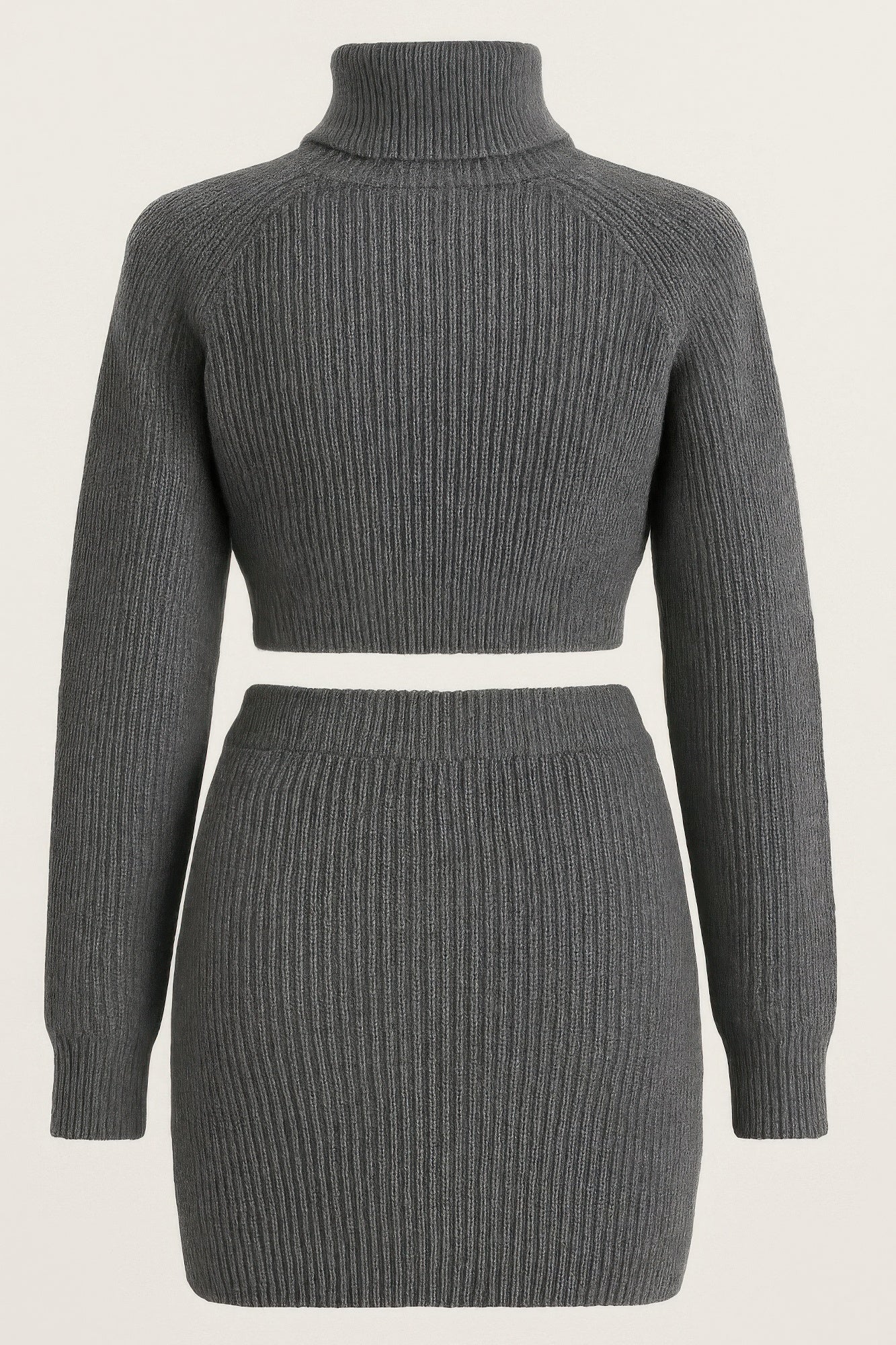 Knit Mock Neck Top And Skirt Charming Bunny