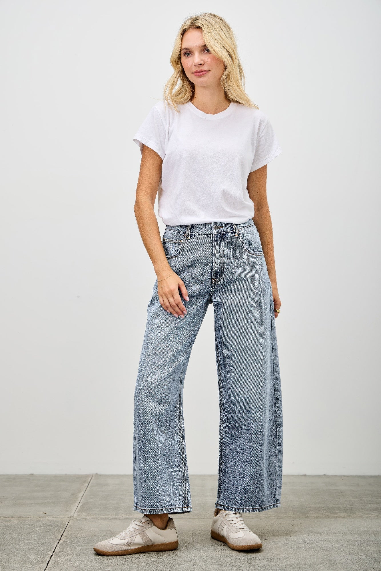 High Rise Low Curve Barrel Jeans Saige Jeans