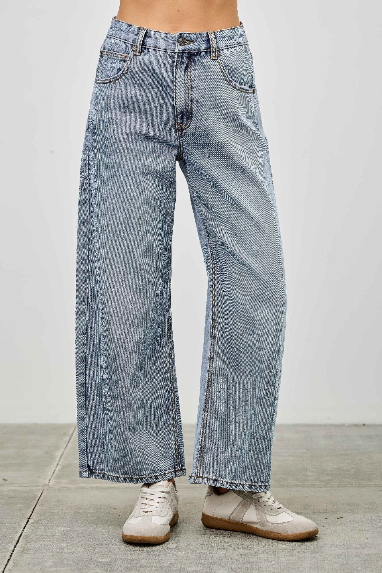 High Rise Low Curve Barrel Jeans Saige Jeans