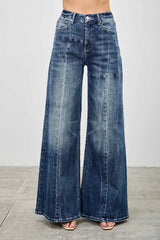Mid Rise Wid Leg Jeans Saige Jeans 0