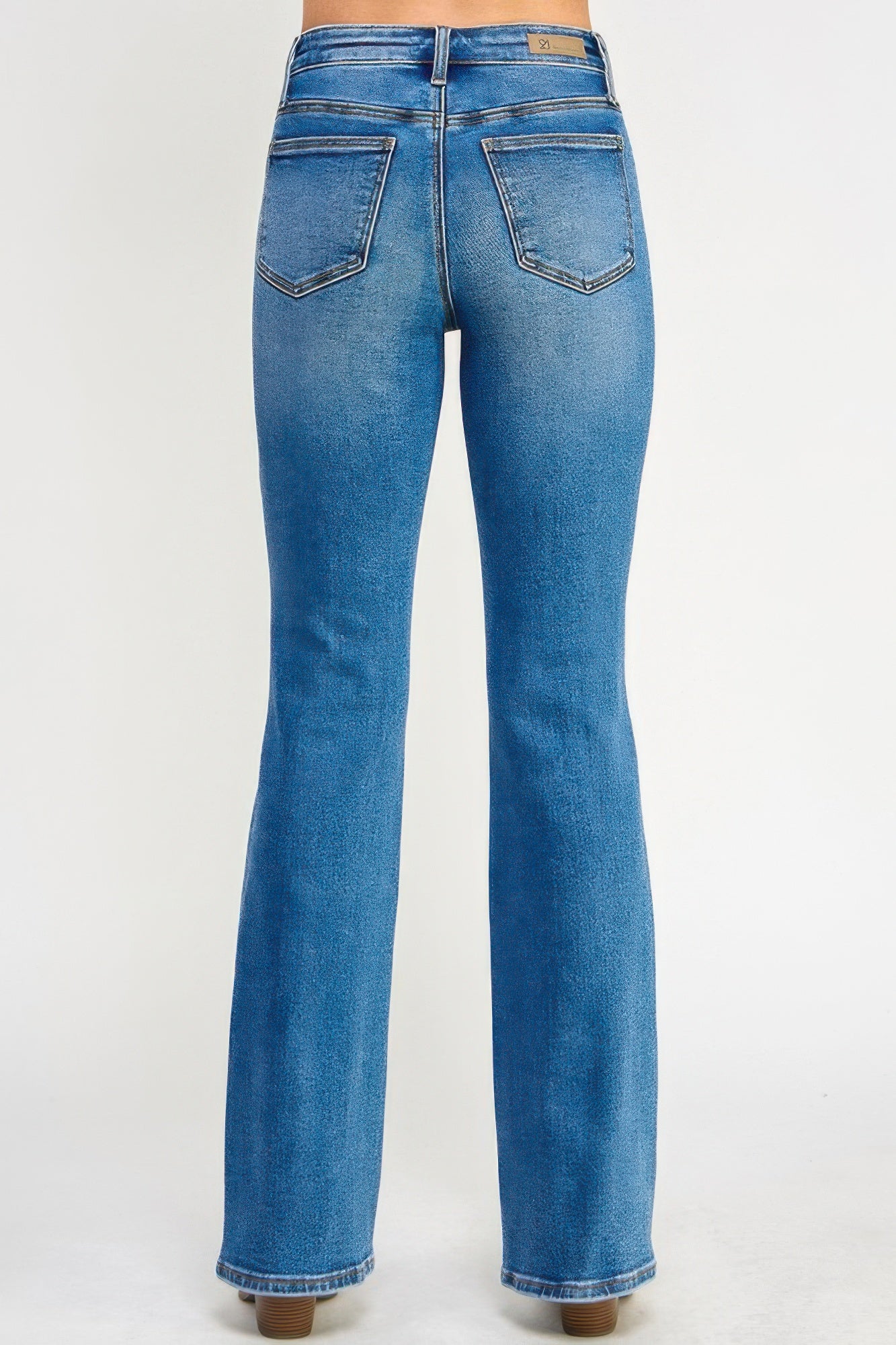Tummy Control Mid Rise Skinny Bootcut Jeans Saige Jeans