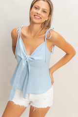 Tie Front Spaghetti Strap Top HYFVE