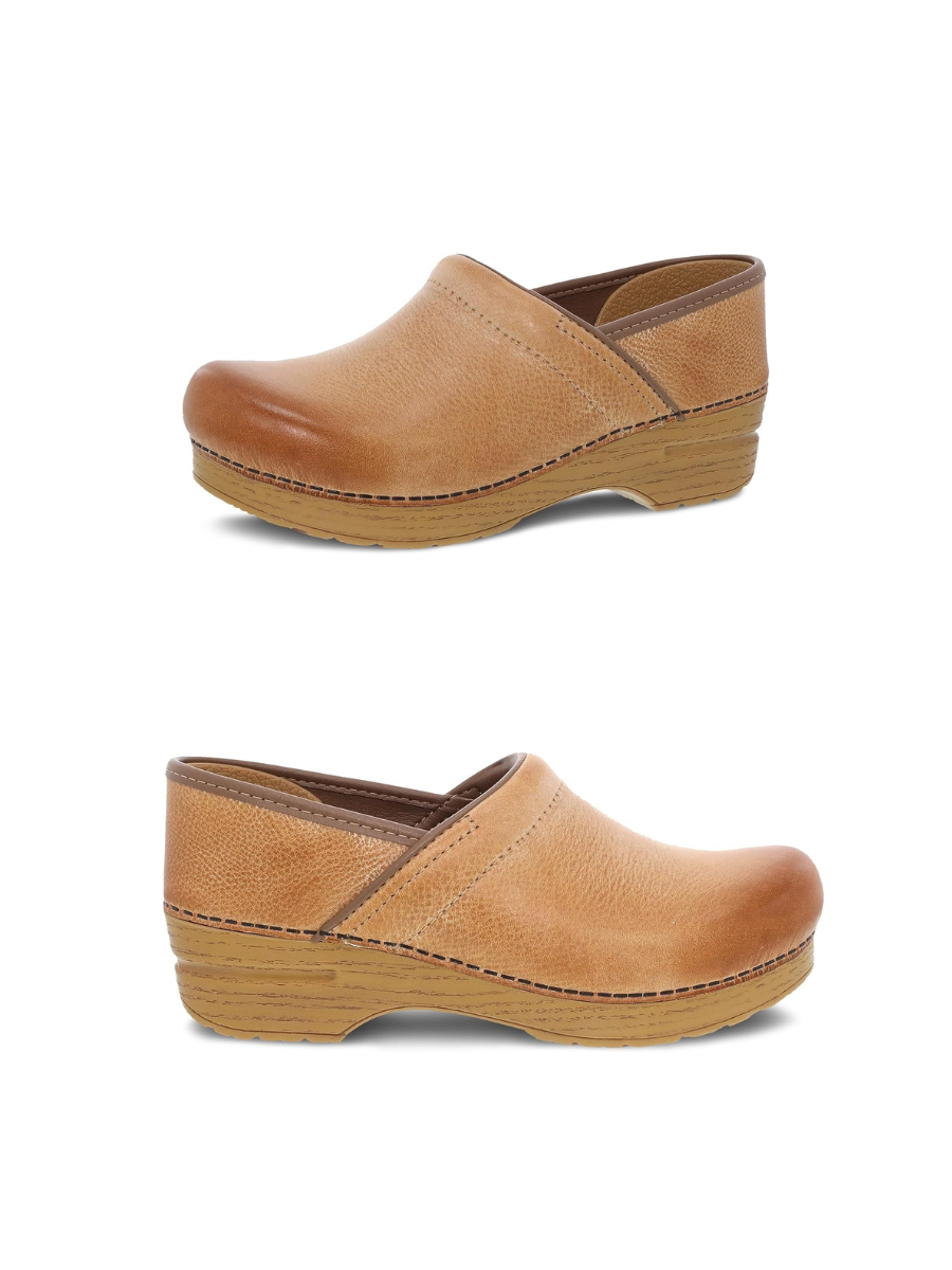Dansko Womens Professional Honey Distressed Clog SALE