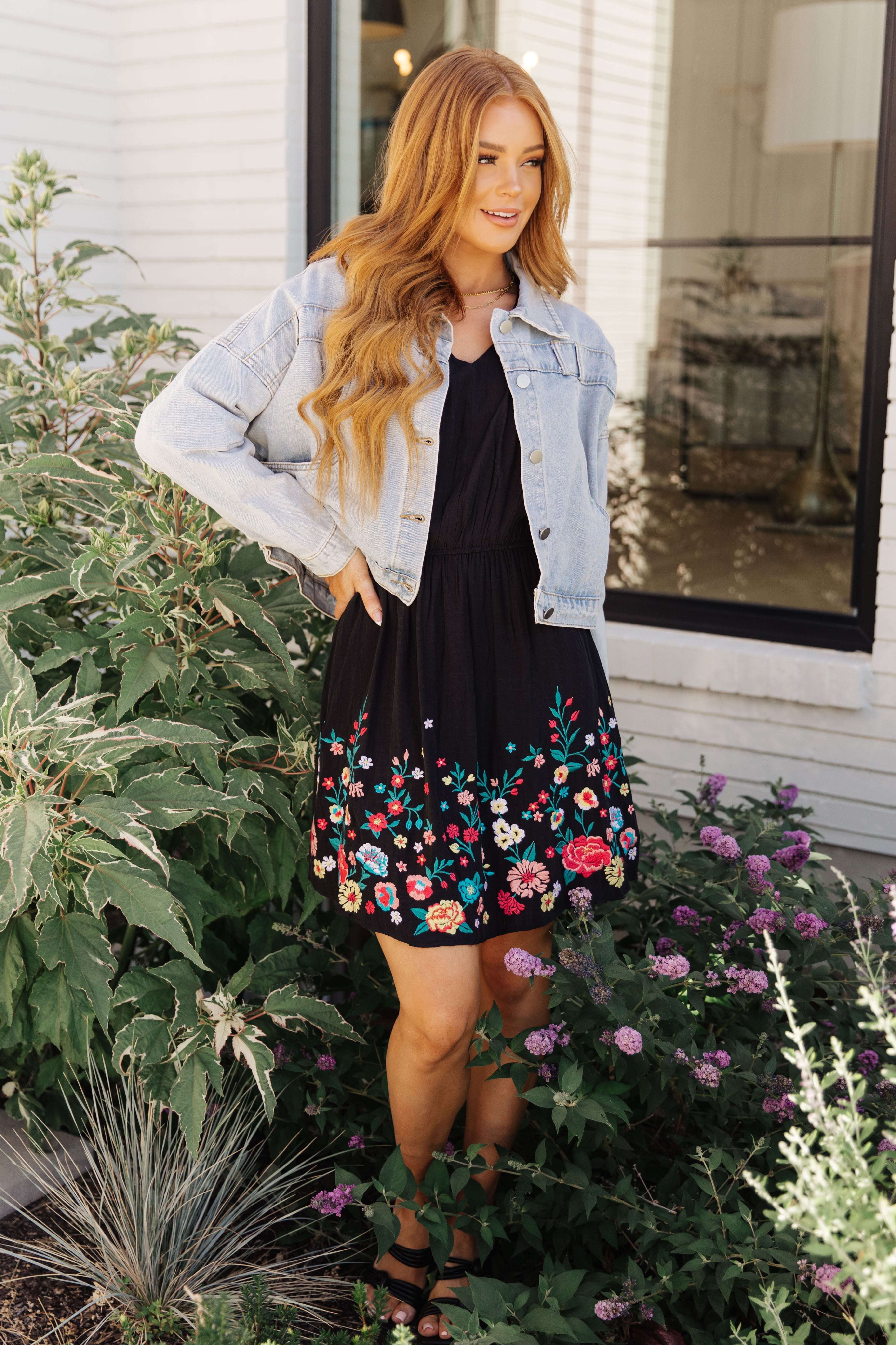Happy To See You Floral Embroidered Dress SALE