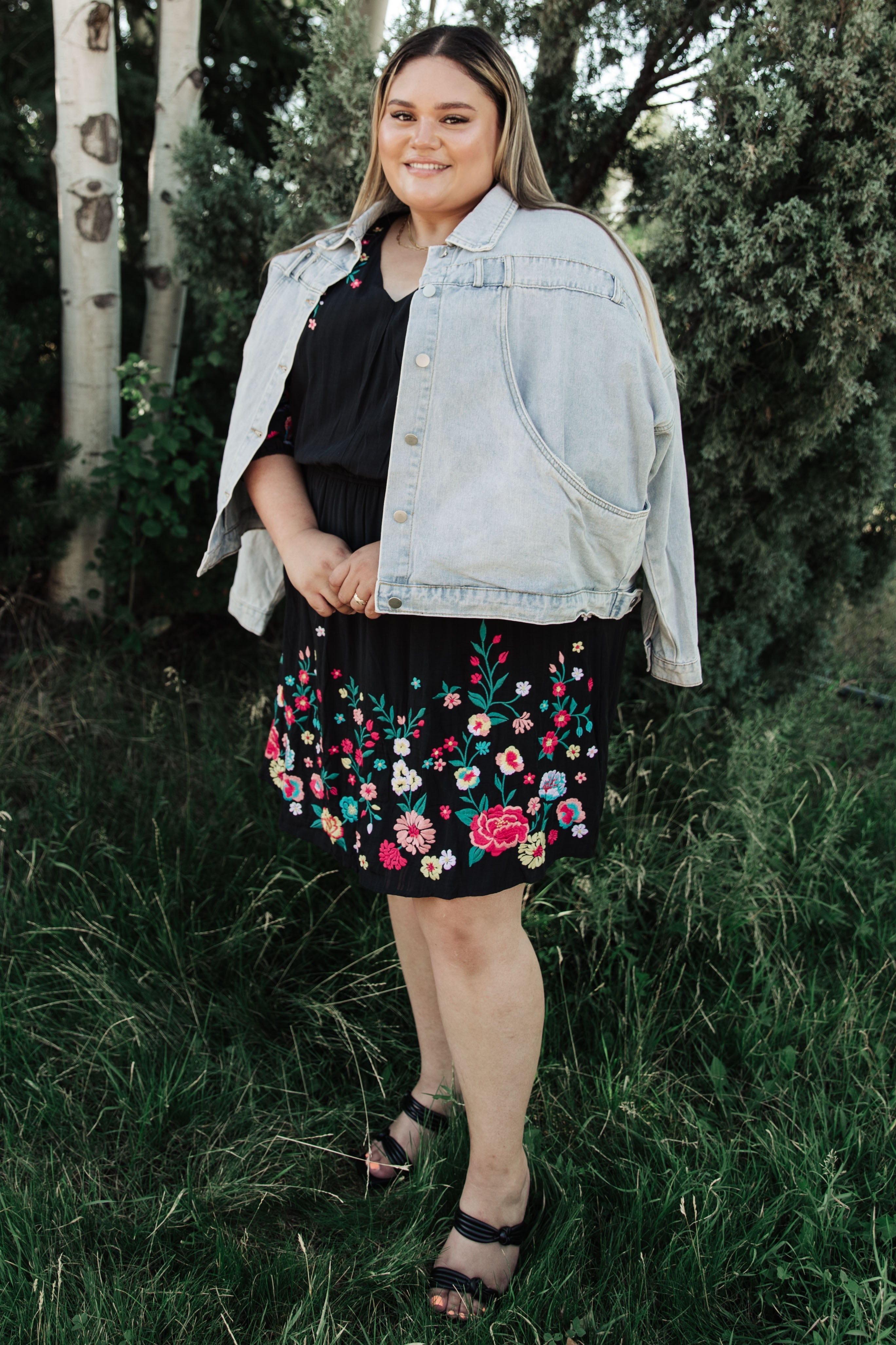Happy To See You Floral Embroidered Dress SALE