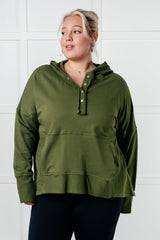 Simply Snug Snap Hooded Pullover Haptics