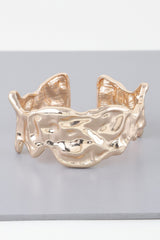 Abstract Ripple Open Cuff Bracelet Simmer & Fay