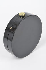 Novelty Fashion Girl Hard-Shell Gold Chain Minaudière Clutch HD Accessories