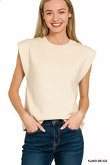 Round Neck Viscose Sweater Vest ZENANA