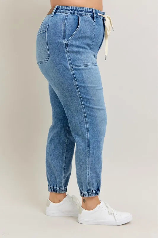 High Waist Denim Jogger Judy Blue