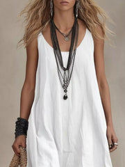 Scoop Neck Sleeveless Maxi Dress – Lightweight Casual Luxe Simmer & Fay