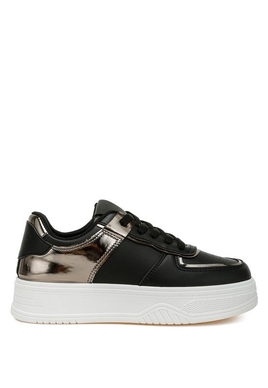Scouts Metallic Paneling Platform Sneakers Rag Company   