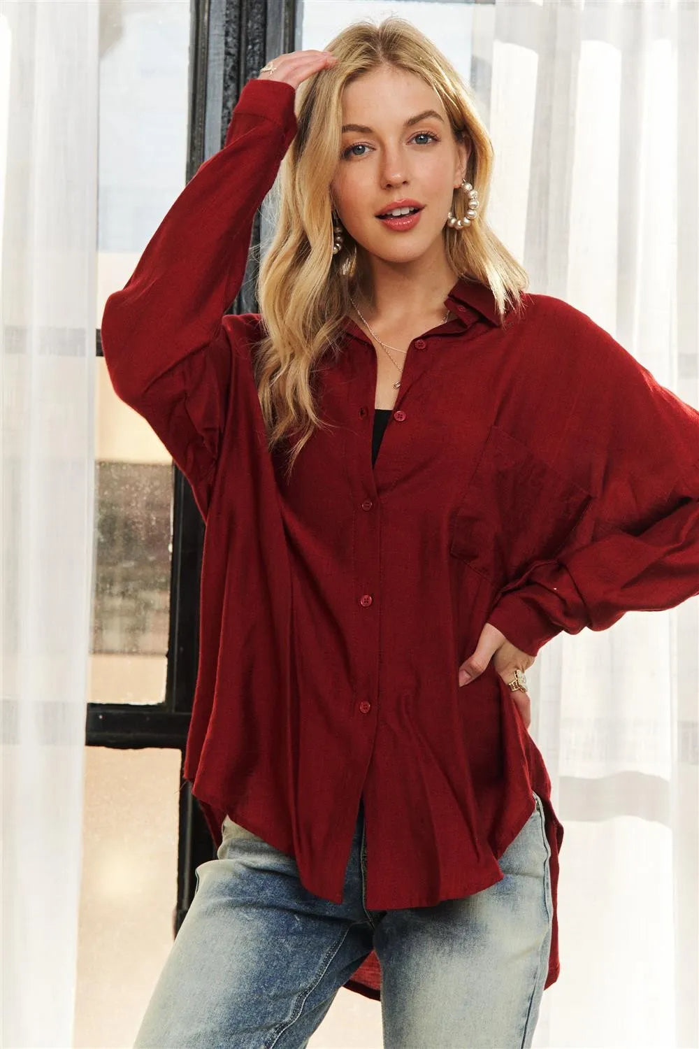 Button Down Linen Shirt Adora