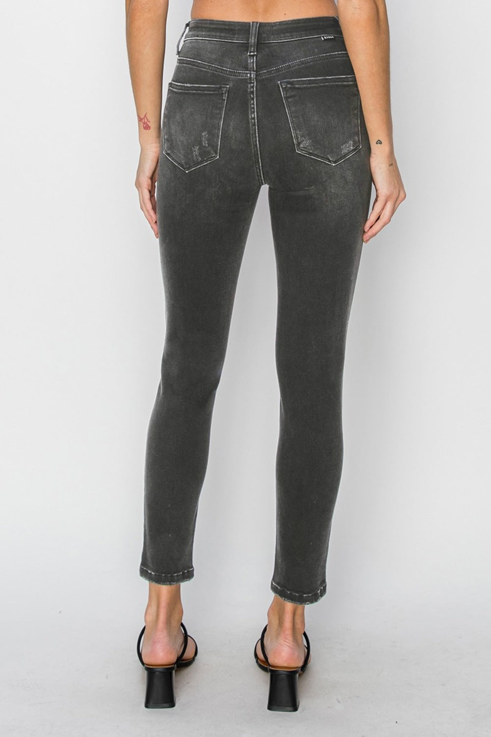 High Rise Ankle Skinny Jeans Risen   