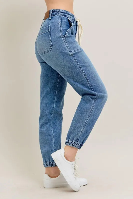High Waist Denim Jogger Judy Blue