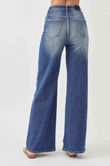 High Rise Wide Leg Jeans Risen   