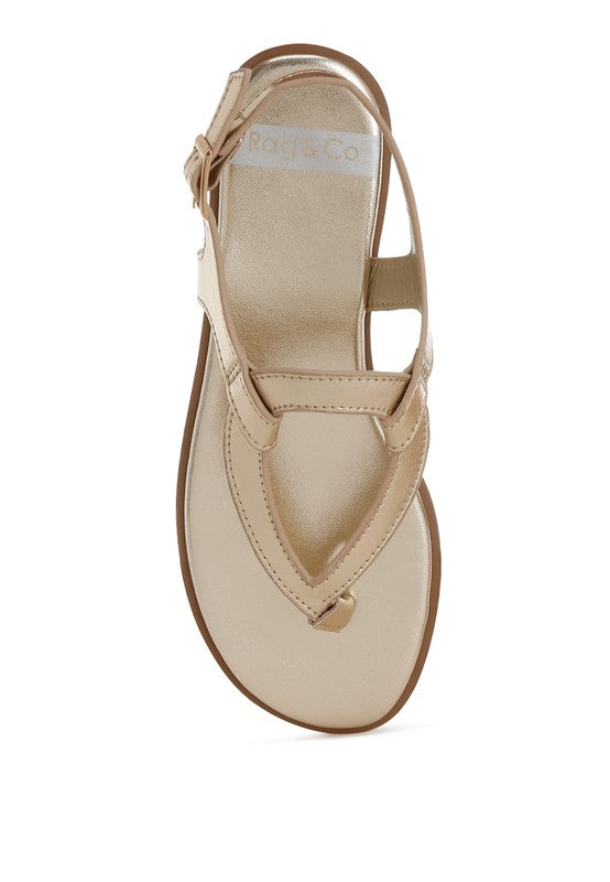 Zorad Metallic Genuine Leather Flats Rag Company