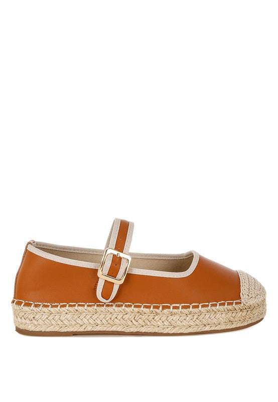 Ostac Genuine Leather Mary Jane Espradrilles Rag Company