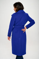 Double-Breasted Longline Coat with Belt Coalition LA   