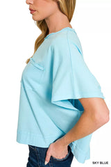 Exposed Seam Boxy Top ZENANA