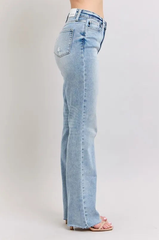 Mid Rise Light Wash Dad Jeans Judy Blue