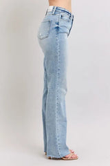 Mid Rise Light Wash Dad Jeans Judy Blue