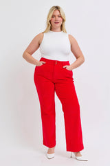 Plus Size High Waist Corduroy Trouser Wide Judy Blue