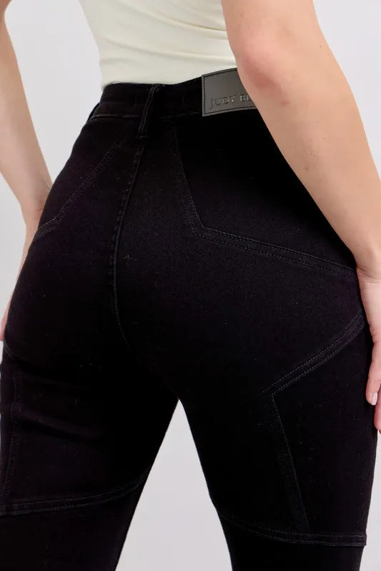 High Waist Star Seam Detail Flare Plus Size Judy Blue