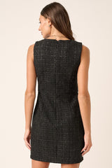 Tweed Sleeveless Mini Dress Mittoshop   