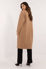 Classic Two Button Longline Coat Och Bella   