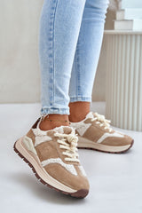 Shearling-Lined Suede Sneakers Step in style   