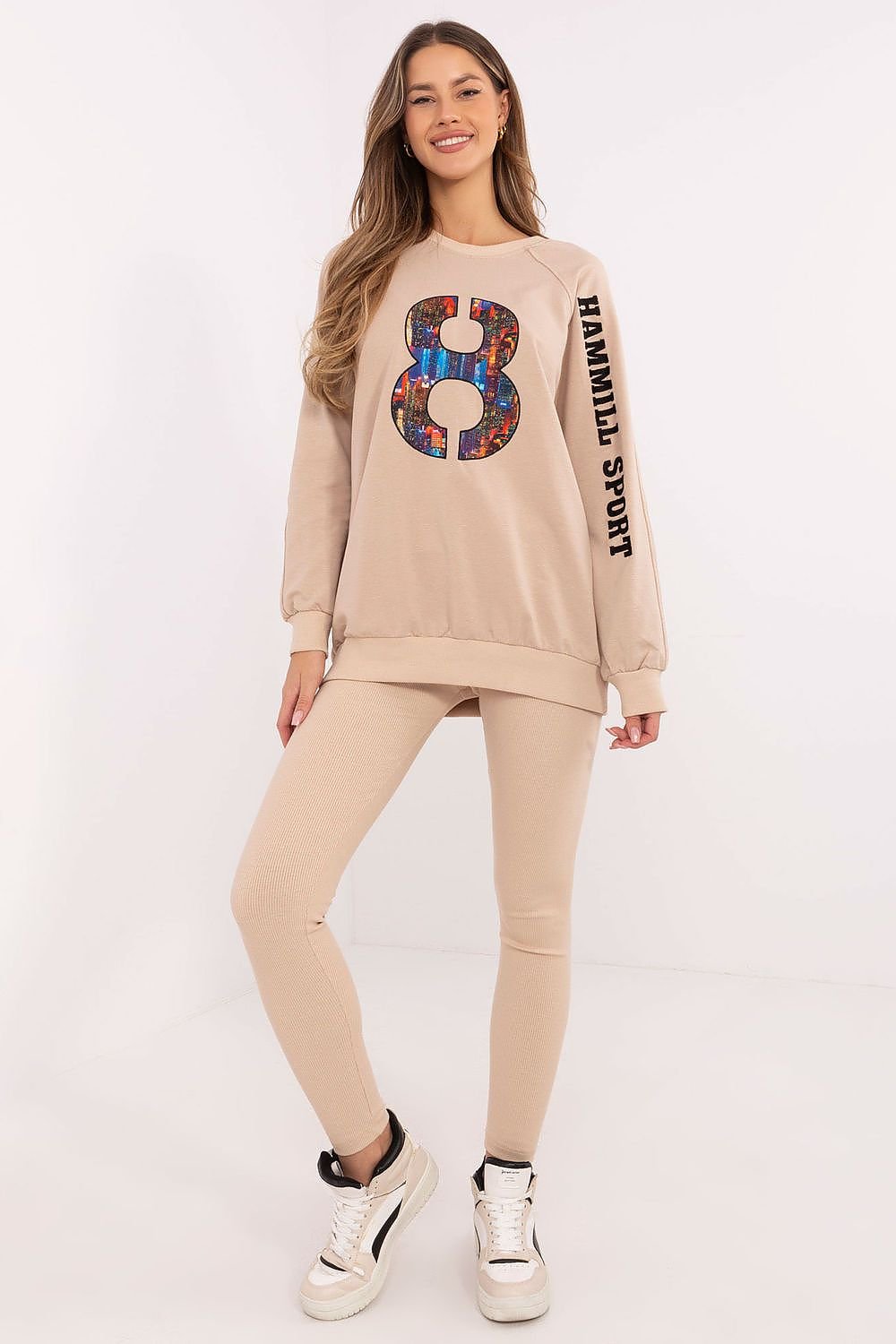 Sweatshirt & Leggings 8 Set Hammill Sport beige one-size-fits-all