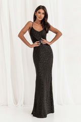 Sleek Spaghetti Strap Maxi Slip Dress IVON multicolor s