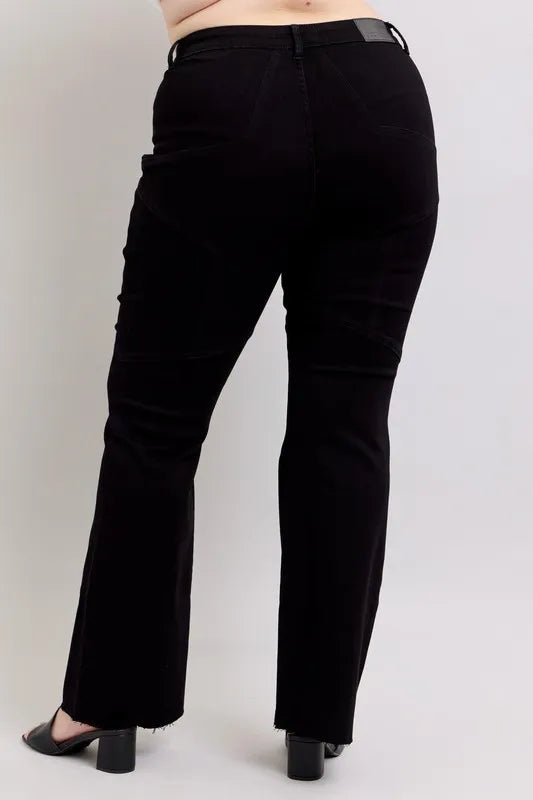 High Waist Star Seam Detail Flare Plus Size Judy Blue